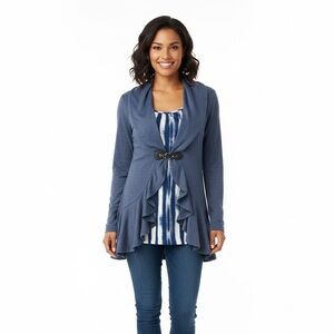 Blue Women's Cardigan Sweater
